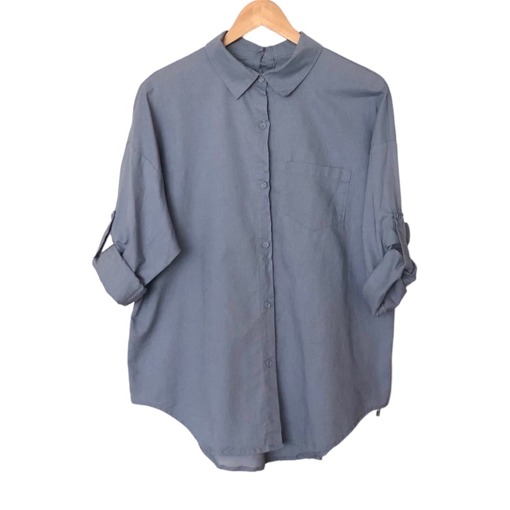 Minibee Button Down Roll Tab Size XL
